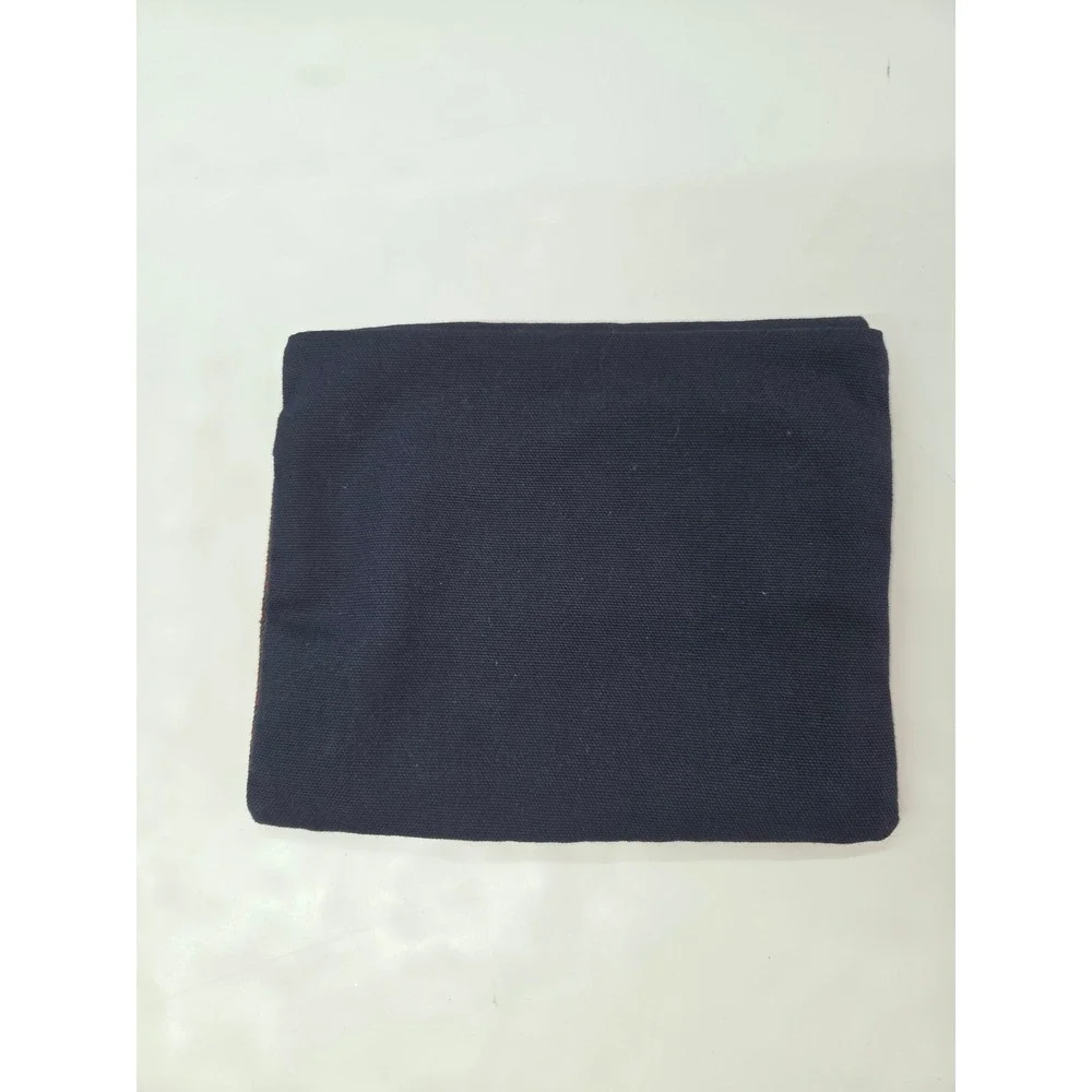 Someone Somewhere Delta Artisan Woven Travel Pouch Navy Burgundy 8x6